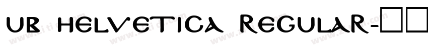UB Helvetica Regular字体转换